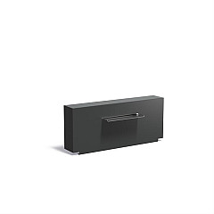 Aluminium Muur geplaatst op vijver 1500x250x600 (VM1.4.600 (incl waterval 600 + pomp))