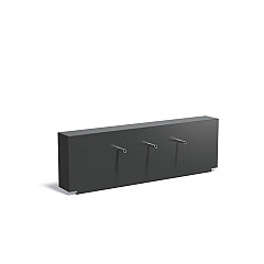 Aluminium Muur geplaatst op vijver 2000x250x600 (VM1.3.3 (incl. waterval en pomp)