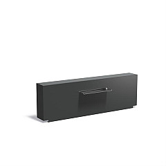 Aluminium Muur geplaatst op vijver 2000x250x600 (VM1.3.600 (incl waterval 600 + pomp))