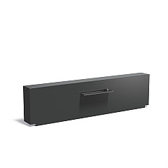 Aluminium Muur geplaatst op vijver 2500x250x600 (VM1.2.600 (incl waterval 600 + pomp))