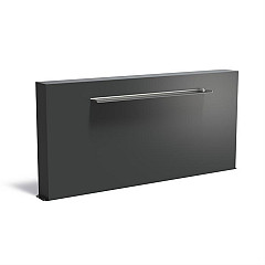 Aluminium Muur vrijstaand 2500x250x1200 (VM2.2.1500 (incl waterval 1500 + pomp))