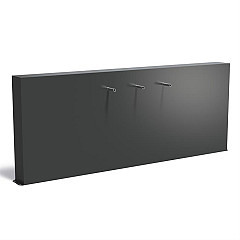 Aluminium Muur vrijstaand 3000x250x1200 (VM2.1.3 (incl. waterval en pomp)