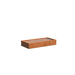 Vijverbak Corten 2500x1250x400mm 3mm (VC8.1)