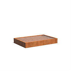 Vijverbak Corten 3000x2000x400mm 3mm (VC4.1)