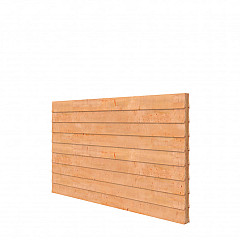 Douglas wandpakket t.b.v. dubbelzijdige wand kapschuur Comfort 278,5x162 cm, kleurloos geïmpregneerd