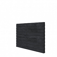 Douglas wandpakket t.b.v. dubbelzijdige wand kapschuur Comfort 229x162 cm, zwart geïmpregneerd.