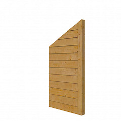 Douglas wandpakket t.b.v. dubbelzijdige 1m zijwand kapschuur Comfort (incl. staander), groen geïmpre