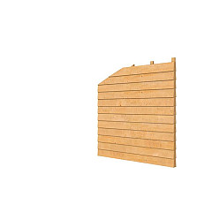 Douglas wandpakket t.b.v. dubbelzijdige zijwand kapschuur Comfort, kleurloos geïmpregneerd.