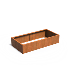 Carrez ZONDER BODEM 2000x1000x400mm Corten 2mm (CAW20.2)