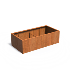 Carrez ZONDER BODEM 2000x1000x600mm Corten 2mm (CAW20.1)