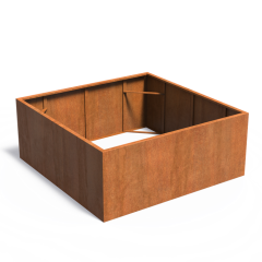 Carrez ZONDER BODEM 2000x2000x800mm Corten 2mm (CAW1.1)