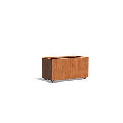 Carrez MET WIELEN 1000x500x500mm Corten 2mm (CAWL23.3)