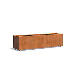 Carrez MET WIELEN 2000x500x500mm Corten 2mm (CAWL23)