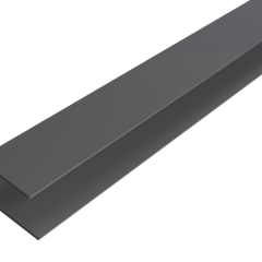 F-profiel | WEO® Essential Gardenwall | Aluminium | Dark Grey | 35x45mm | 300cm