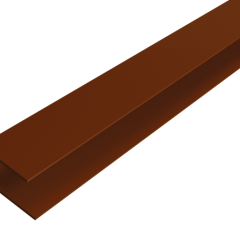 F-profiel | WEO® Essential Gardenwall | Aluminium | Ipé | 35x45mm | 300cm