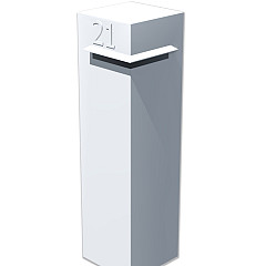 Brievenbus Aluminium Ivar 350x350x1200mm (IVA1.1)