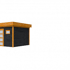 Douglas Topvision Premium Raaf 298x298cm wanden zwart en basis kleurloos geïmpregneerd