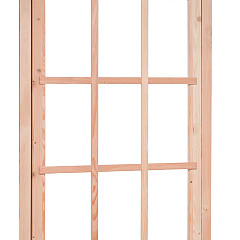 Douglas 9-ruits uitzetraam, 89,8x136,3 cm, kleurloos geïmpregneerd.