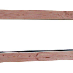Douglas vast Raam (zijlicht) Prestige met dubbelglas 138,4x48,4cm onbehandeld