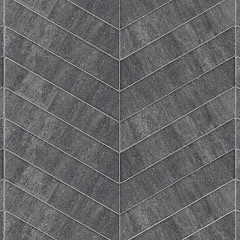 Visgraatsteen Romano Punto 40x8x8cm Grijs/Zwart