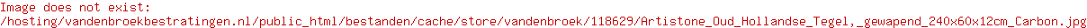 Artistone Oud Hollandse Tegel, gewapend 240x60x12cm Carbon