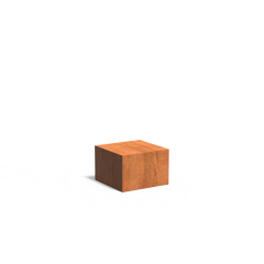 Sokkel 600x600x400mm Corten 2mm (CK23)