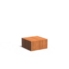 Sokkel 800x800x400mm Corten 2mm (CK22)