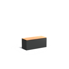 Sokkel met zitting 1000x400x430mm Aluminium 3mm (ASW32)