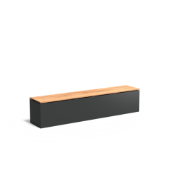 Sokkel met zitting 2000x400x430mm Aluminium 3mm (ASW30)