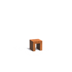 U-Sokkel 400x400x400mm Corten 2mm (CKU9)