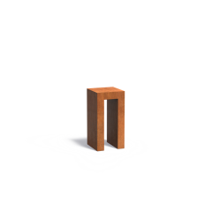 U-Sokkel 400x400x800mm Corten 2mm (CKU7)