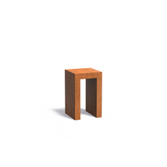 U-Sokkel 500x500x800mm Corten 2mm (CKU3)