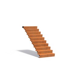 Trap 1000x2400x1700mm Corten 3mm (CST10.1)