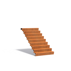 Trap 1250x2160x1530mm Corten 3mm (CST9.2)