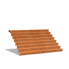 Trap 3000x1920x1360mm Corten 3mm (CST8.6)