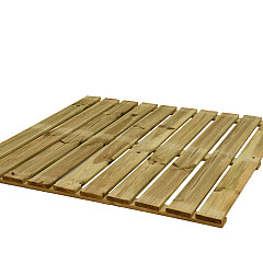 Houten tuintegel 100x100cm
