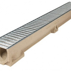 ACO Euroline 2.0 H100 gootelement L=1000mm incl. verzinkt stalen sleufrooster