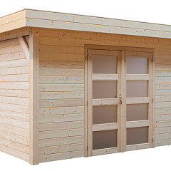 Vuren Topvision Premium Parelhoen 400x300cm en luifel 300cm groen geïmpregneerd