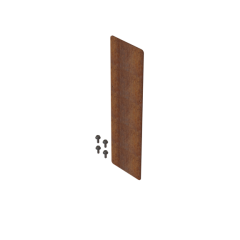 Koppelplaat Cortenstaal 27,7cm incl. 4 st. zelftappers