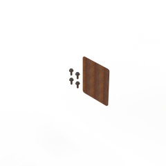 Koppelplaat 10 cm - Corten