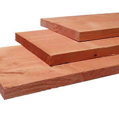 Douglas fijnbezaagde Plank 3,2x20x300cm onbehandeld.