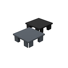 Boston Paalkap PVC 60x70mm RAL9005