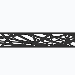 Boston Decopaneel Hera horizontaal 30x175 cm dikte 2 mm RAL9005