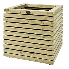Bloembak Elan 60 Excellent, 60 x 60 x 60 cm, groen geïmpregneerd.