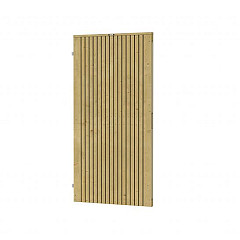 Tuindeur Elan 100 Excellent op verstelbaar stalen frame 99x190cm, groen geïmpregneerd VERTICAAL