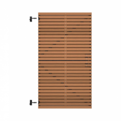 Thermovision Ayous geschaafd latten deur op verstelbaar frame horizontaal 178x99cm