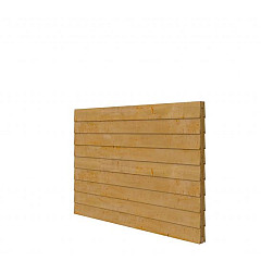 Douglas wandpakket t.b.v. dubbelzijdige wand kapschuur Comfort 229x162 cm, groen geïmpregneerd.