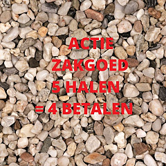 Siergrind en split 20kg - actie 20 % korting
