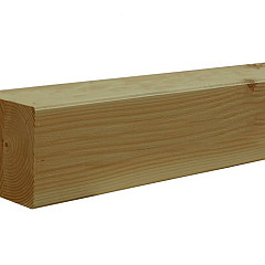 Douglas geschaafde Paal duplo verlijmd 14x14x240cm groen geïmpregneerd