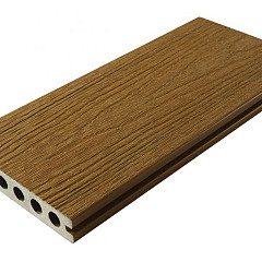WPC 22,5x138mm FIberdeck Premium | ronde kamer | 2-zijdig | Teak 400cm
